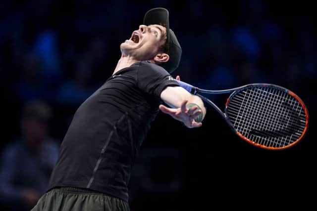 Andy Murray in action during his win over Kei Nishikori at the ATP World Tour Finals. Picture: Justin Setterfield/Getty Images