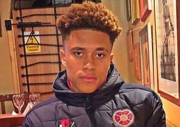 Zidan Akers scored for Hearts U20s as a trialist. Picture: Zidan Akers/Twitter