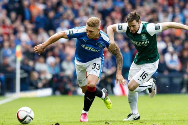 Martyn Waghorn confronted a young fan who called him "s***e". Picture: Robert Perry