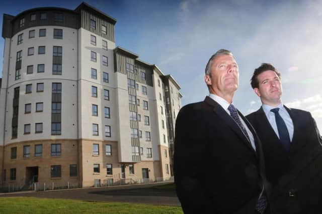 Left to right, Stuart Paterson, chief financial officer at Forth Ports, and Nick Watson, director of Rettie & Co. Picture: Stewart Attwood