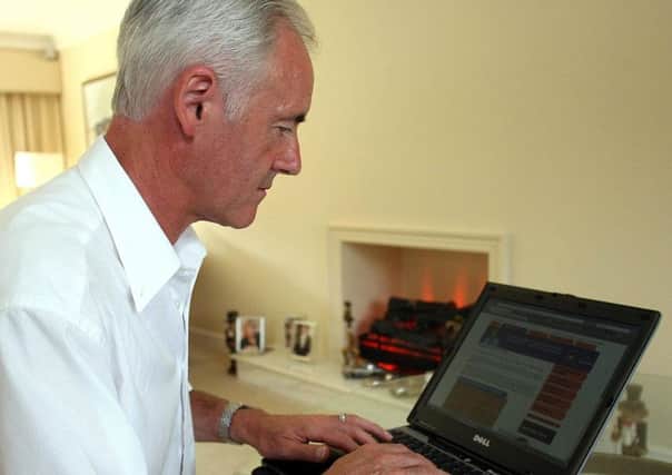 EMBARGOED TO 0001 THURSDAY 23, 2007
Note: Picture posed by model
An elderly gentleman surfs the internet, as a report out today reveals that internet use is increasing, with "silver surfers" spending more time online than younger users. PRESS ASSOCIATION Photo. Issue date: Wednesday August 22, 2007. Silver surfers aged 65 and over spend on average 42 hours a month online - more than any other group of internet users, communications regulator Ofcom said. See PA story: TECHNOLOGY Internet. Photo credit should read: Peter Byrne/PA Wire