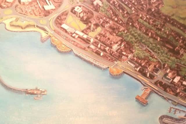 An artist's impression on Fort William could reconnect to its waterfront. Picture: Contributed