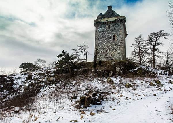 The restored Fatlips Castle, near Minto. Campaigners say a new national park in the Borders will attract much-needed tourism and boost the economy. Photograph: Jim Slight