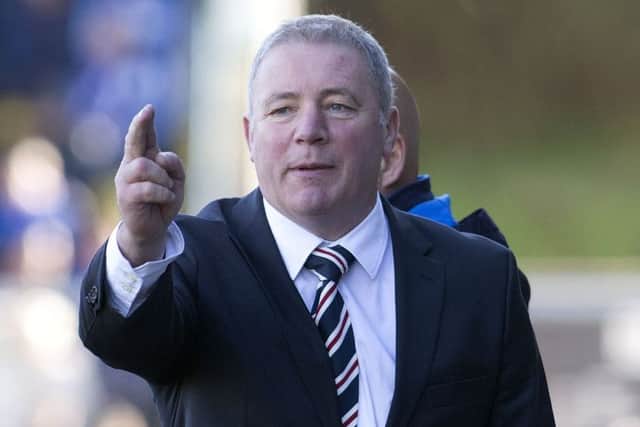 Former Rangers manager Ally McCoist says it would be a great achievement if the Ibrox club finish second this season. Picture: PA