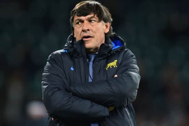 Argentina's coach Daniel Hourcade expects a better showing from his team than they displayed last week in Wales. Picture: Glyn Kirk/AFP/Getty