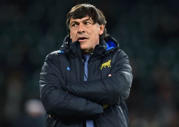 Argentina's coach Daniel Hourcade expects a better showing from his team than they displayed last week in Wales. Picture: Glyn Kirk/AFP/Getty