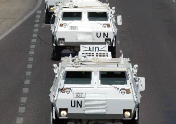 Penman produces armoured vehicles for customers including the United Nations. Picture: Laurent Rebours/AP