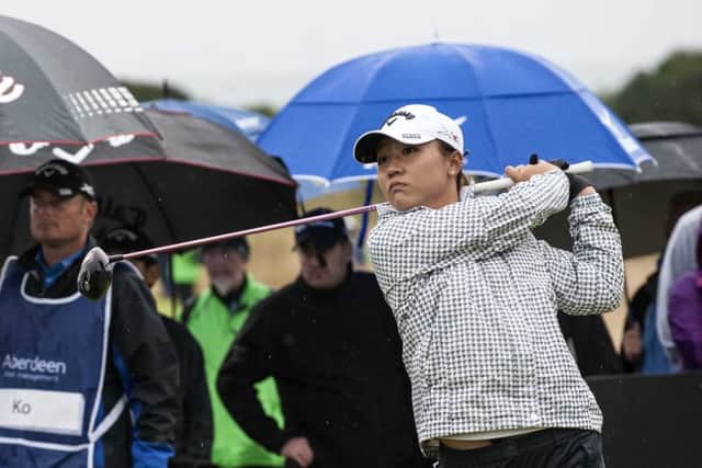 World No 1 Lydia Ko in action at the Aberdeen Asset Management Scottish Ladies Open at Dundonald Links.  Picture: Christian Cooksey/Getty Images