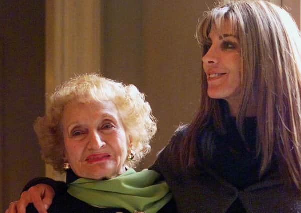 Ruth Gruber with the actress who played her, Natasha Richardson. Picture: AP/Damian Dovarganes