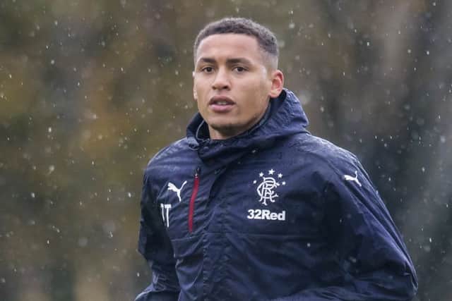 Rangers' James Tavernier at training. Picture: SNS