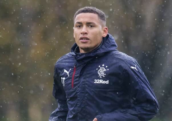 Rangers' James Tavernier at training. Picture: SNS