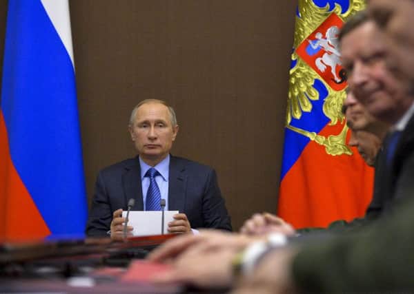 Russian President Vladimir Putin revealed his country is working to develop new weaponswhich he claims will ensure a strategic balance. Picture AP