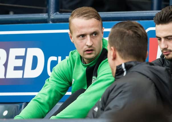 Leigh Griffiths is a doubt for Wednesday's Champions League tie with Barcelona. Picture: John Devlin