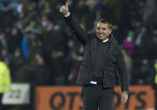 Celtic manager Brendan Rodgers at full-time. Picture: SNS