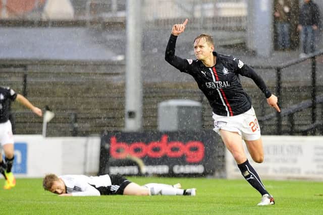 James Craigen celebrates his goal. Picture; Michael Gillen