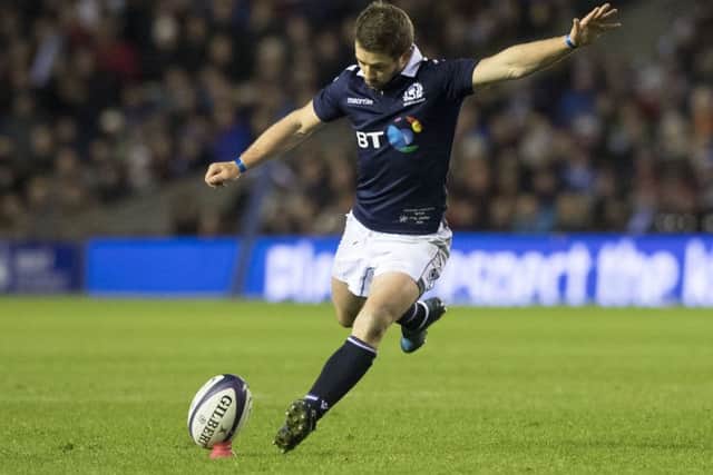 Greig Laidlaw's last gasp penalty was enough to secure victory for Scotland at Murrayfield. Picture: Gary Hutchison/SNS