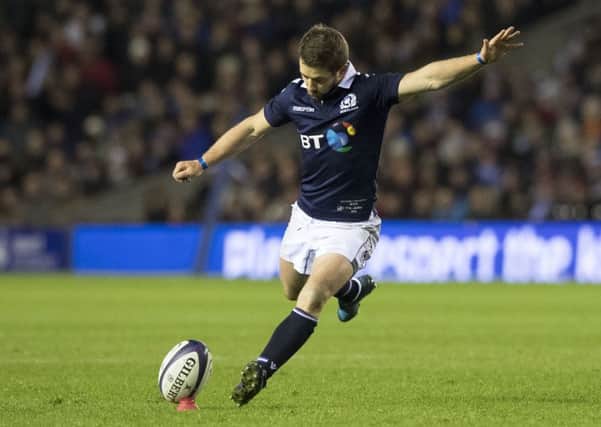 Greig Laidlaw's last gasp penalty was enough to secure victory for Scotland at Murrayfield. Picture: Gary Hutchison/SNS