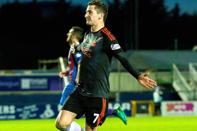 Kenny McLean's brace helped Aberdeen to a 3-1 victory over Inverness at the Tulloch Caledonian Stadium. Picture: Ross Parker/SNS