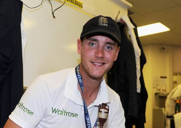Stuart Broad believes England still have a chance for the draw. Photograph: Gareth Copley/Getty Images)