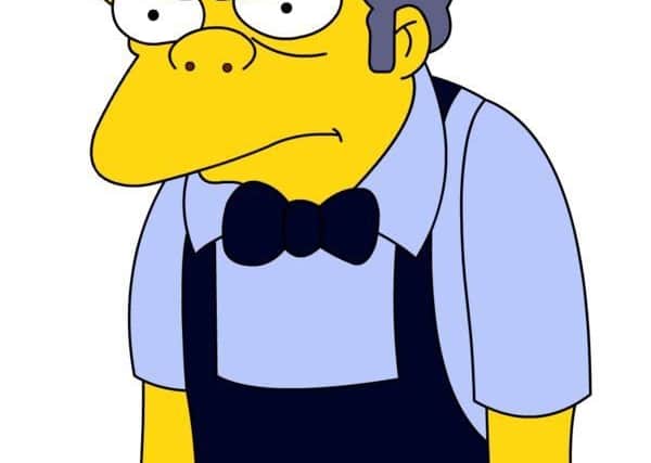Hall inspired Moe the bartender in The Simpsons