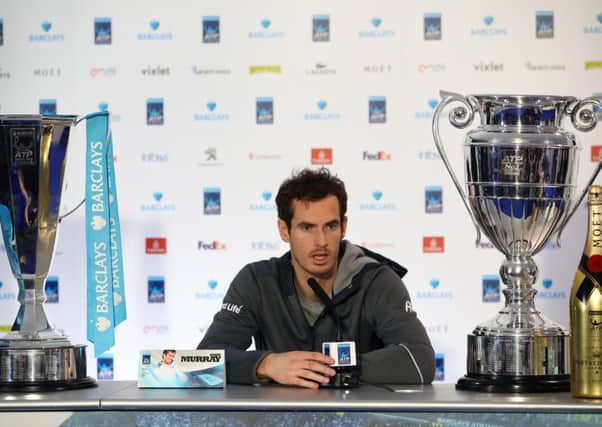 "I have enjoyed the last five, six months the most I have in all of my career," Andy Murray told reporters after completing the year on a high. Picture: Julian Finney/Getty