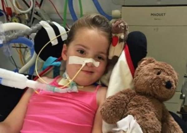 Poppy was left paralysed by a virus. Picture: Contributed
