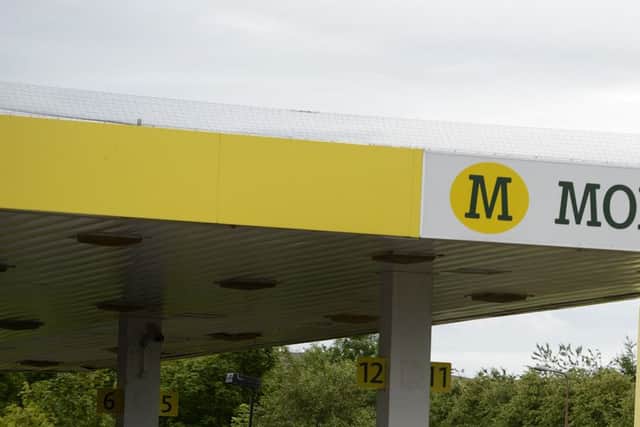Morrisons Petrol station at the gyle.