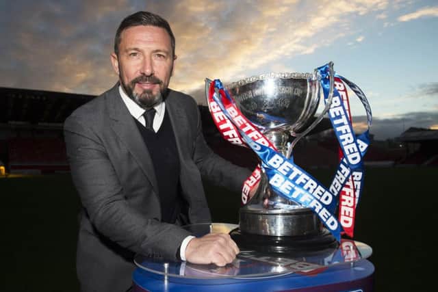 Aberdeen boss Derek McInnes hopes his side can triumph in the Betfred Cup final against Celtic on Sunday. Picture: SNS Group