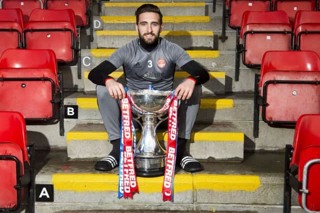 Aberdeen's Graeme Shinnie looks ahead to his side's Betfred Cup final match against Celtic. Picture: SNS Group