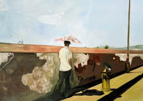 Detail from Laperyrouse-Wall by Peter Doig