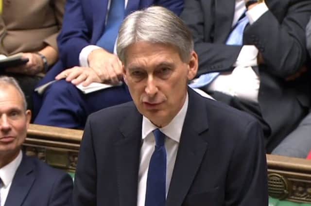 Chancellor of the Exchequer Philip Hammond delivers his Autumn Statement. Picture: AFP/Getty Images