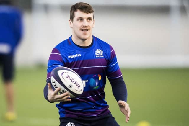 Mark Bennett will start at centre for Scotland against Georgia at Rugby Park. Picture: Gary Hutchison/SNS/SRU