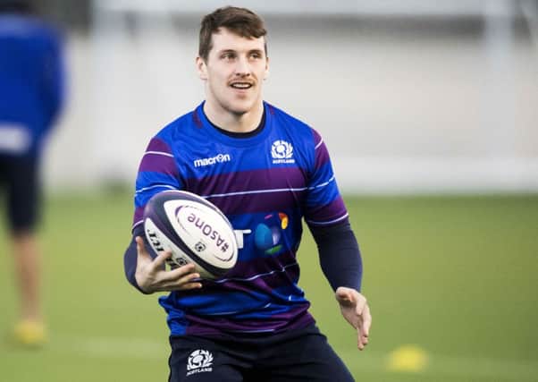 Mark Bennett will start at centre for Scotland against Georgia at Rugby Park. Picture: Gary Hutchison/SNS/SRU
