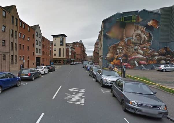 Police Scotland said the road was closed at the Ingram Street/Albion Street junction. Picture: Google Maps