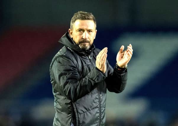 Aberdeen manager Derek McInnes is looking to unsettle Celtic at Hampden. Picture: SNS
