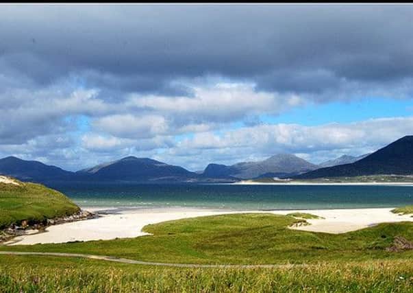 Beaches on South Harris in the Outer Hebrides. The islands retain the highest number of Gaelic speakers in Scotland. PIC Wikicommons.