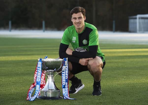 Celtic's Erik Sviatchenko looks forward to Sunday's Betfred Cup final against Aberdeen. Picture: SNS