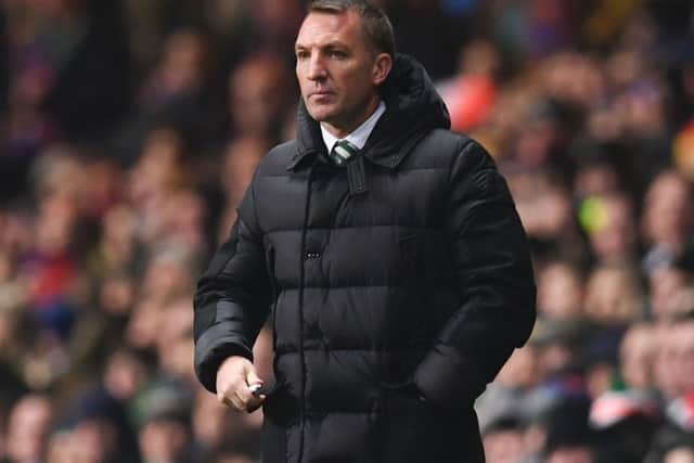 Brendan Rodgers believes a summer season would help Celtic negotiate Champions League qualifiers. Picture: Paul Ellis/AFP/Getty Images
