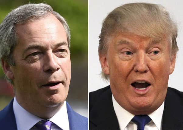 Nigel Farage and Donald Trump. Picture: PA Wire