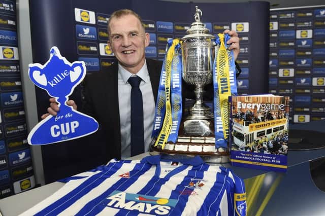 There was no doubting who Ray Montgomerie was rooting for when he helped to make the Scottish Cup fourth-round draw yesterday. Picture: SNS