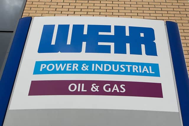 Glasgow-based engineer Weir Group could be promoted to the FTSE 100 index. Picture: John Devlin