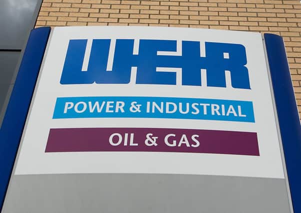 Glasgow-based engineer Weir Group could be promoted to the FTSE 100 index. Picture: John Devlin