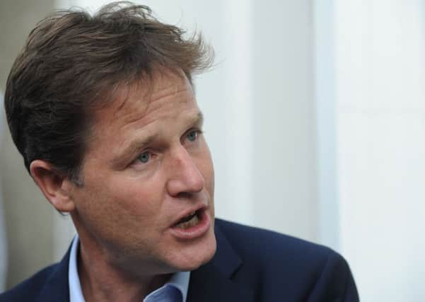 Nick Clegg will join Tory ex-minister Anna Soubry and Labour MP Chuka Umunna to present the findings of the research. Picture: Stuart Cobley