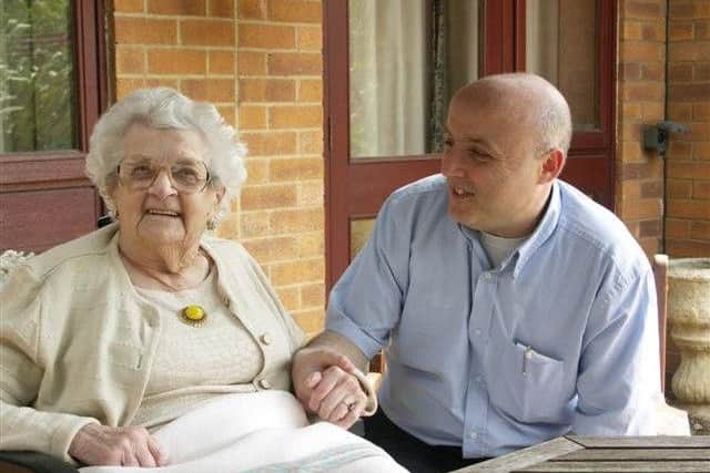 Home care feature. Generic carer image