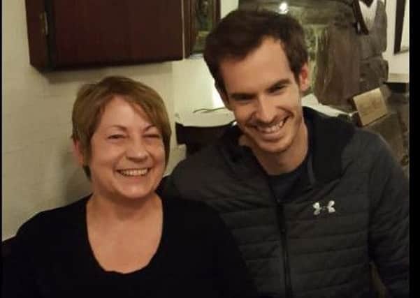 Andy Murray at the Holy Loch Inn. Picture: Craig Wilson / Twitter