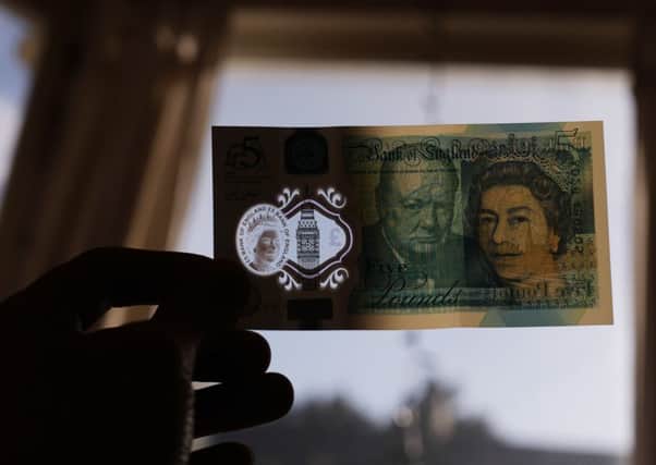 New polymer Â£5 note. Picture: Yui Mok/PA Wire