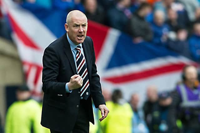 Mark Warburton was irked by Neil McCann's comments regarding striker Joe Garner. Picture: John Devlin