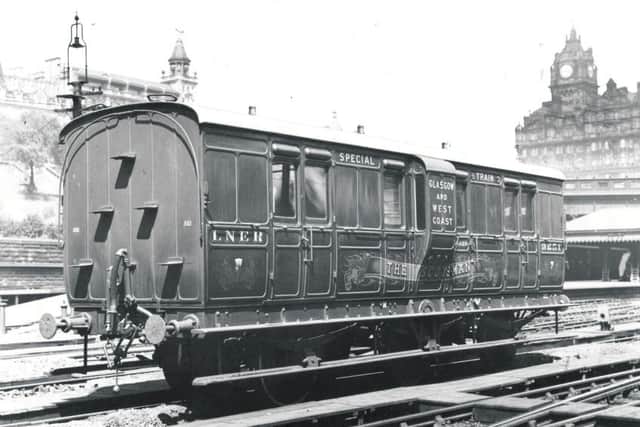 The Scotsman's high-speed morning train which transported copies from Edinburgh to Glasgow. Picture: TSPL