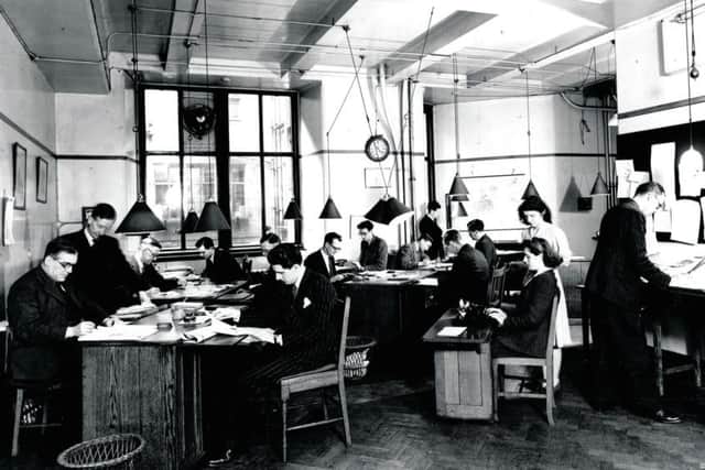 The Scotsman reporters' room, 1948. Picture: TSPL