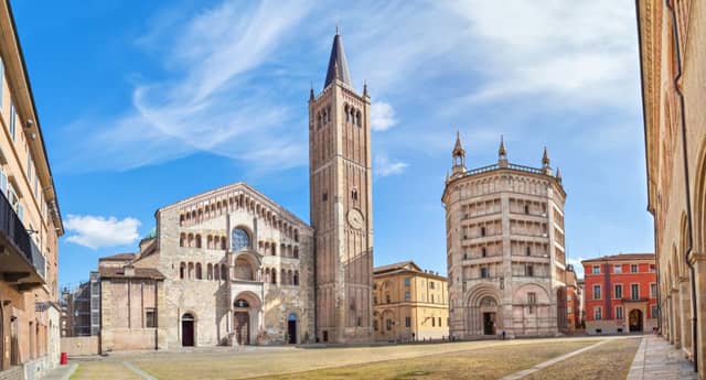 Piazza Duomo in Parma.